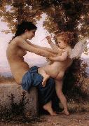 Girl Defending Herself Against Love, Adolphe William Bouguereau